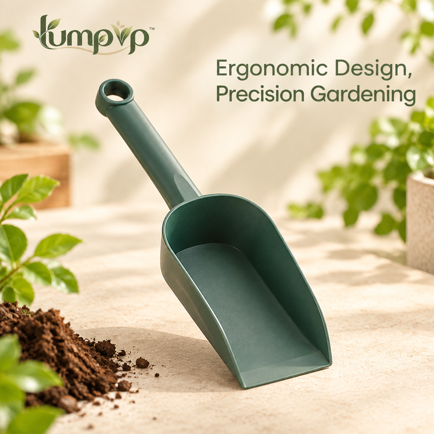 ๐๐๐๐๐๐โข Ergonomic Garden Soil Scoops Set Heavy-Duty Plastic Potting Soil Trowel with Deep Bowl for Gardening, Planting, and Transplanting (2-Pack)
