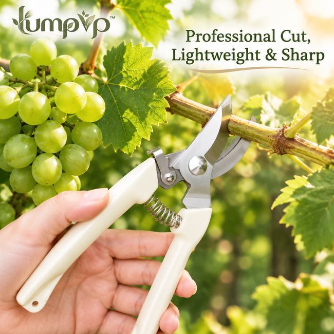 𝒍𝒖𝒎𝒑𝒗𝒑™ Professional Gardening Pruning Shears Ultra-Sharp Bypass Pruners for Plants, Flowers, and Tree Branches, Lightweight Ergonomic Hand Pruner with Safety Lock